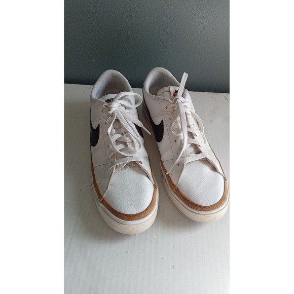 Nike Other - Nike Court Vintage Premium Sneakers Leather Casual Shoes White Black‎ Size